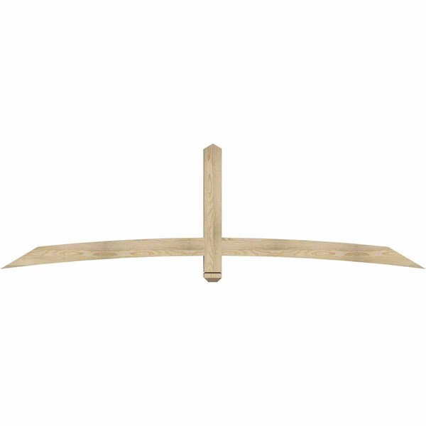 Ekena Millwork Bellingham Rough Sawn Timber Gable Bracket, Douglas Fir, 96"W x 28"H x 4"D x 4"F, 7/12 Pitch GBW096X28X0404BEL00RDF - main